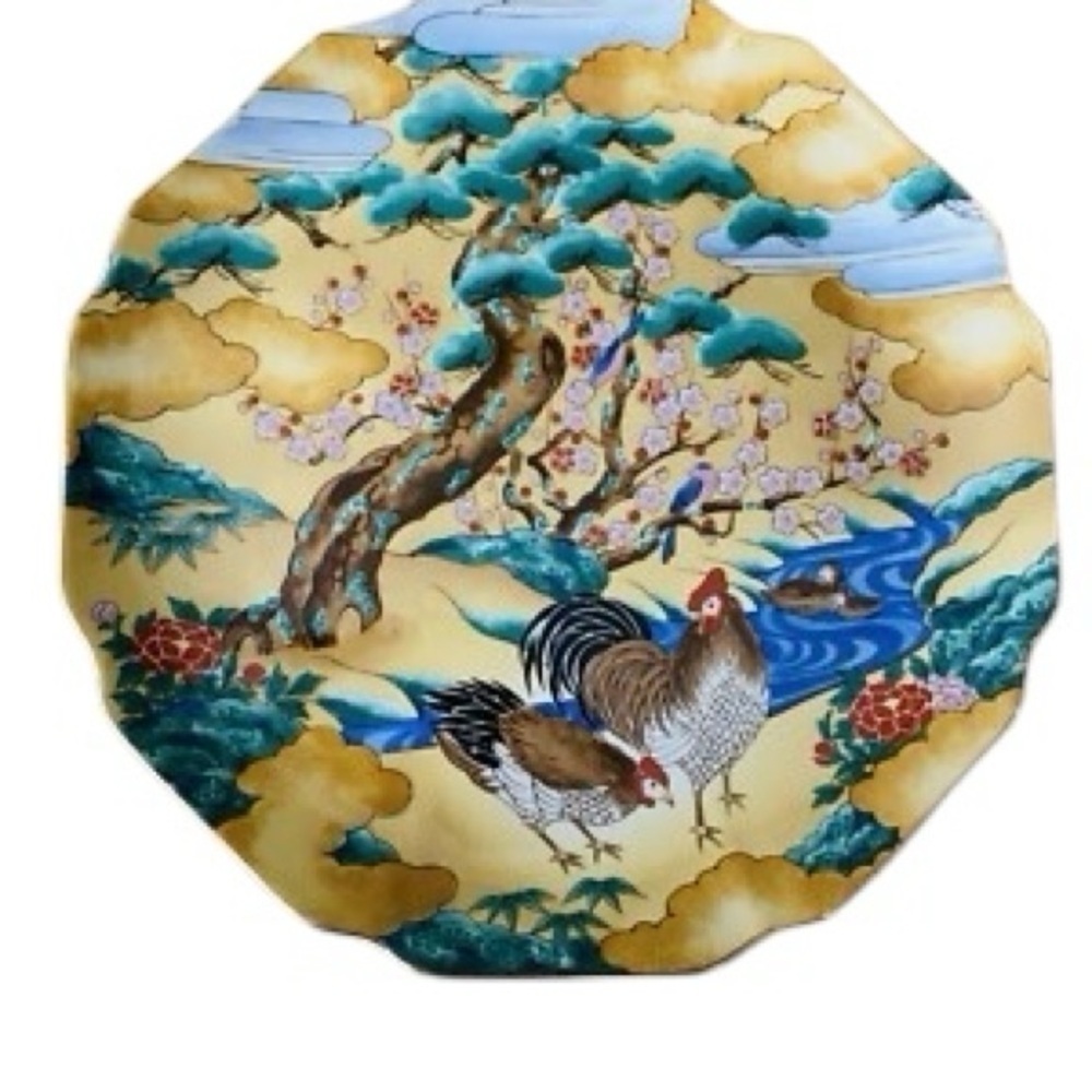 Vintage Jade Tree Takahashi San Francisco Pastoral Scene 71/2”Hand Painted Plate - Picture 2 of 14